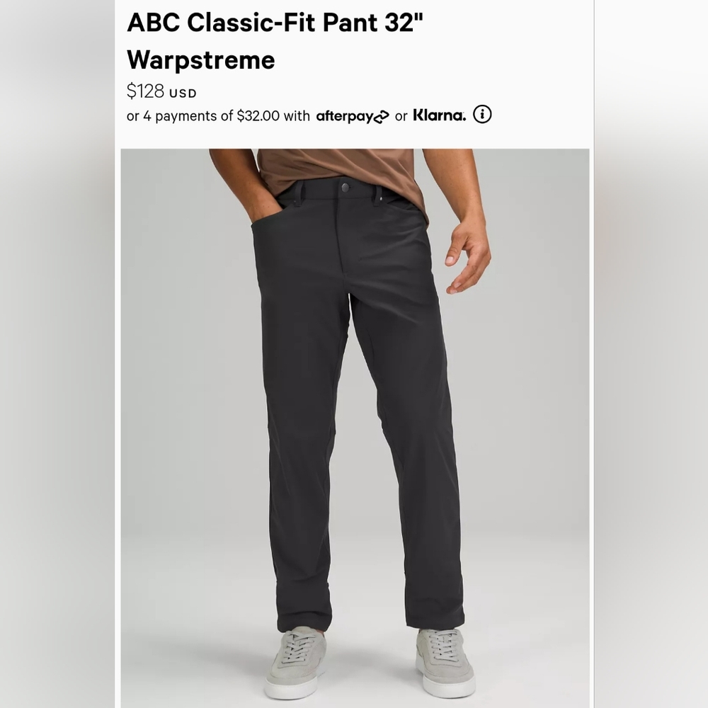 Like New Lululemon Classic Fit Pants